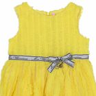 Girls Yellow Logo Dress, 1, hi-res