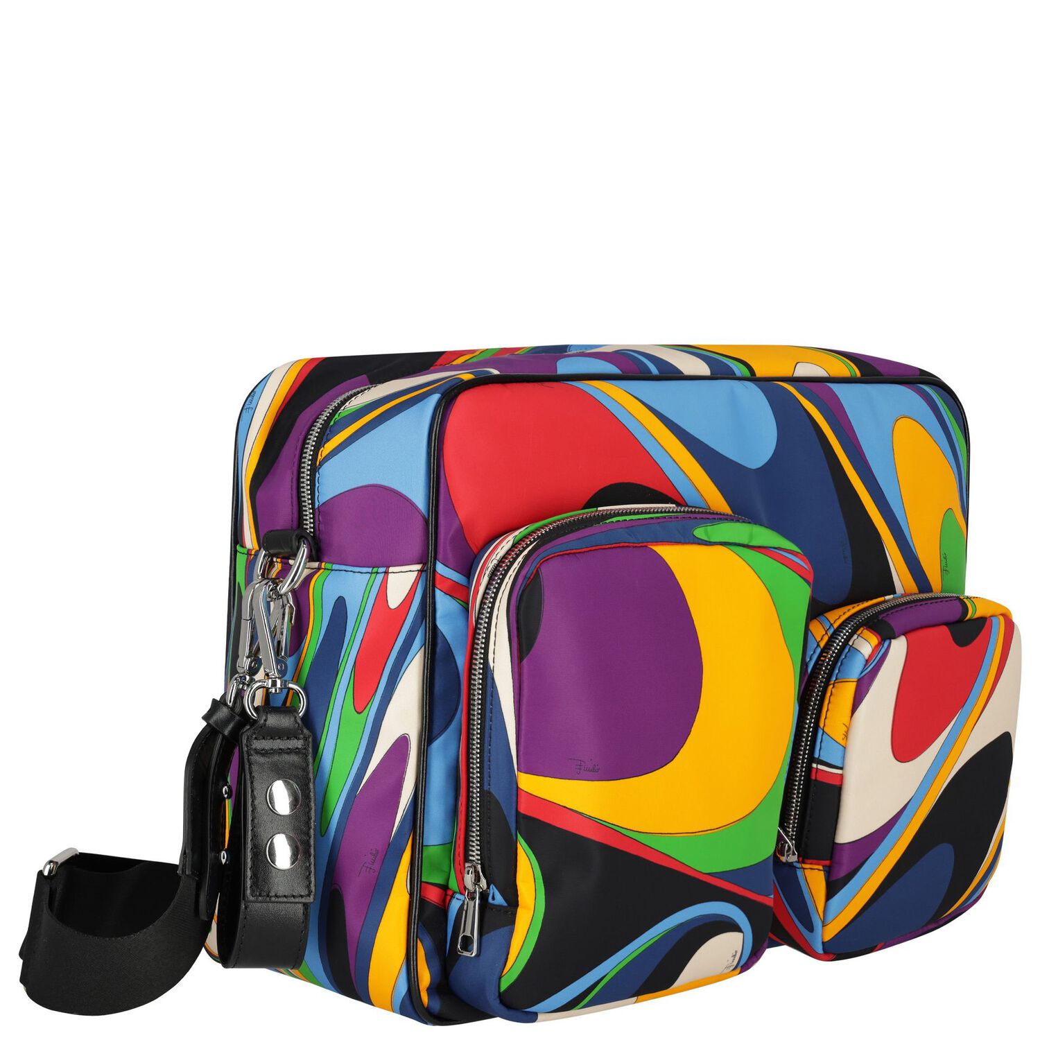 Black & Purple Onde Baby Changing Bag, 1, hi-res image number null