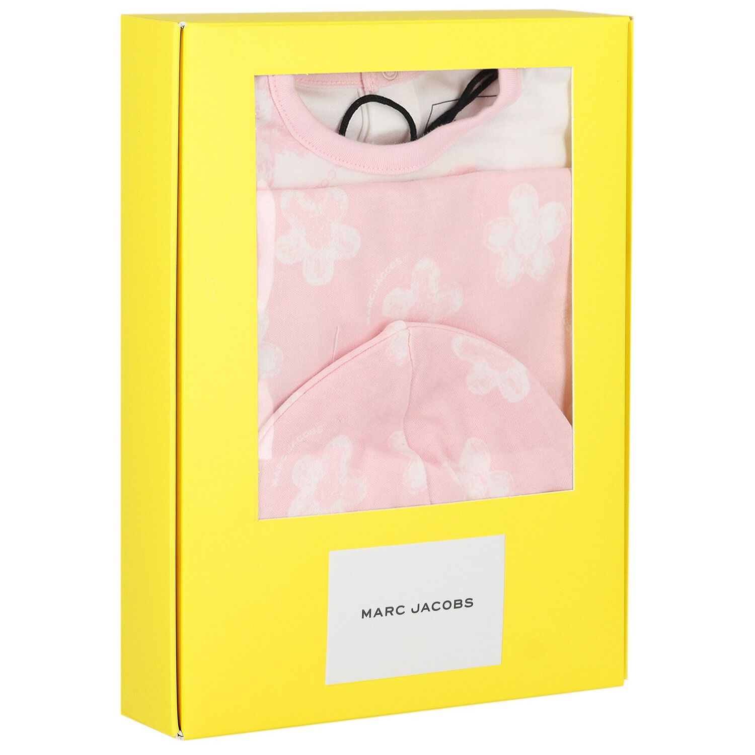 Baby Girls White & Pink Floral Babygrow Gift Set, 1, hi-res