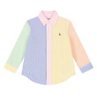 طقم شورت اولاد من القطن مخطط , 1, hi-res