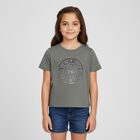 Girls Green Logo T-Shirt, 1, hi-res