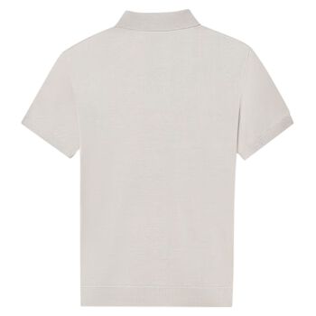 قميص بولو باللون الرمادي للأولاد