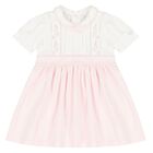 Baby White & Pink Floral Dress Set, 1, hi-res