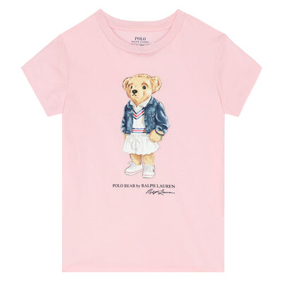 Girls Pink Bear T-Shirt