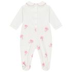 Baby Girls White Logo Rose Babygrow Gift Set, 1, hi-res