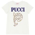 تيشريت بنات  بالشعار باللون  العاجي, 1, hi-res