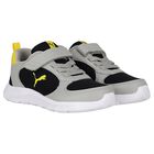 Boys Grey & Black Fun Racer 2 AC Trainers, 1, hi-res
