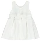 فستان بنات ساتان باللون الأبيض, 1, hi-res