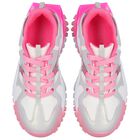 Girls White & Pink Trainers, 1, hi-res