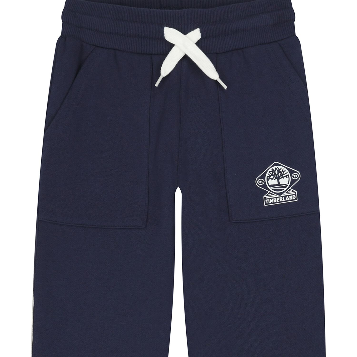 Boys Navy Blue Logo Joggers, 2, hi-res