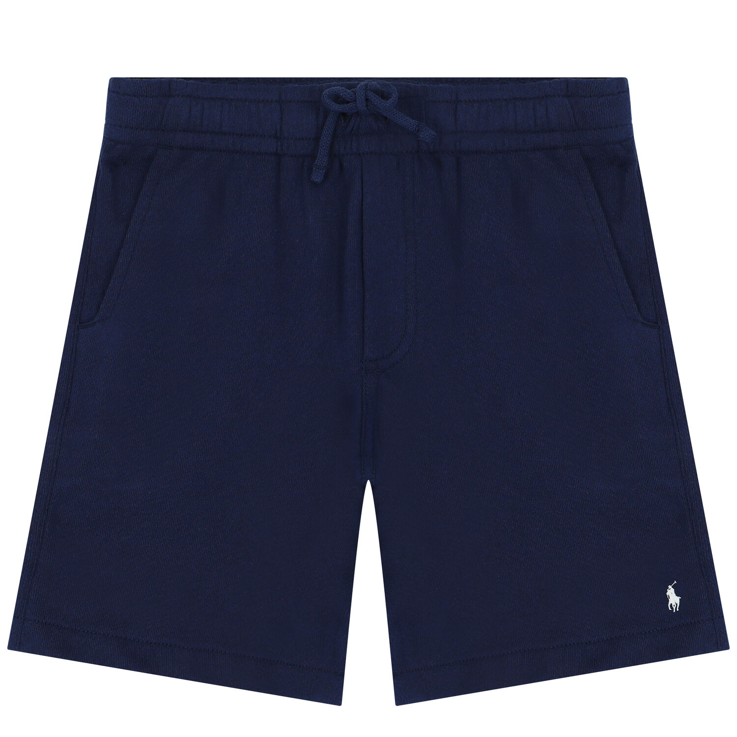 Boys Navy Blue Logo Shorts, 1, hi-res