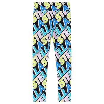 ليغينز بنات بالشعار باللون الأسود