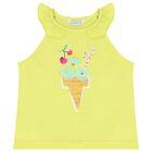 Girls Green & White Shorts Set, 1, hi-res