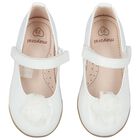 Younger Girls White Patent Leather Shoes, 1, hi-res