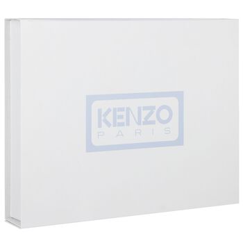 افرول بالشعار باشكال هندسيه باللون الازرق ( 2 قطعه ) 