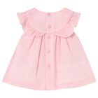Baby Girls Pink Smock Dress, 2, hi-res
