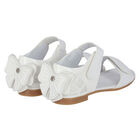 Girls White Bow Sandals, 1, hi-res