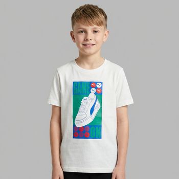 Boys White Logo T-Shirt