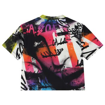 Girls Multi-Coloured Logo T-Shirt