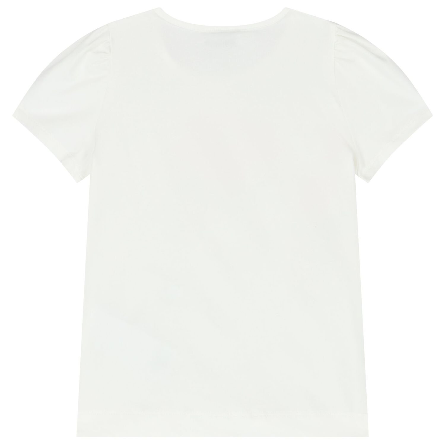 Girls White Flower T-Shirt, 1, hi-res