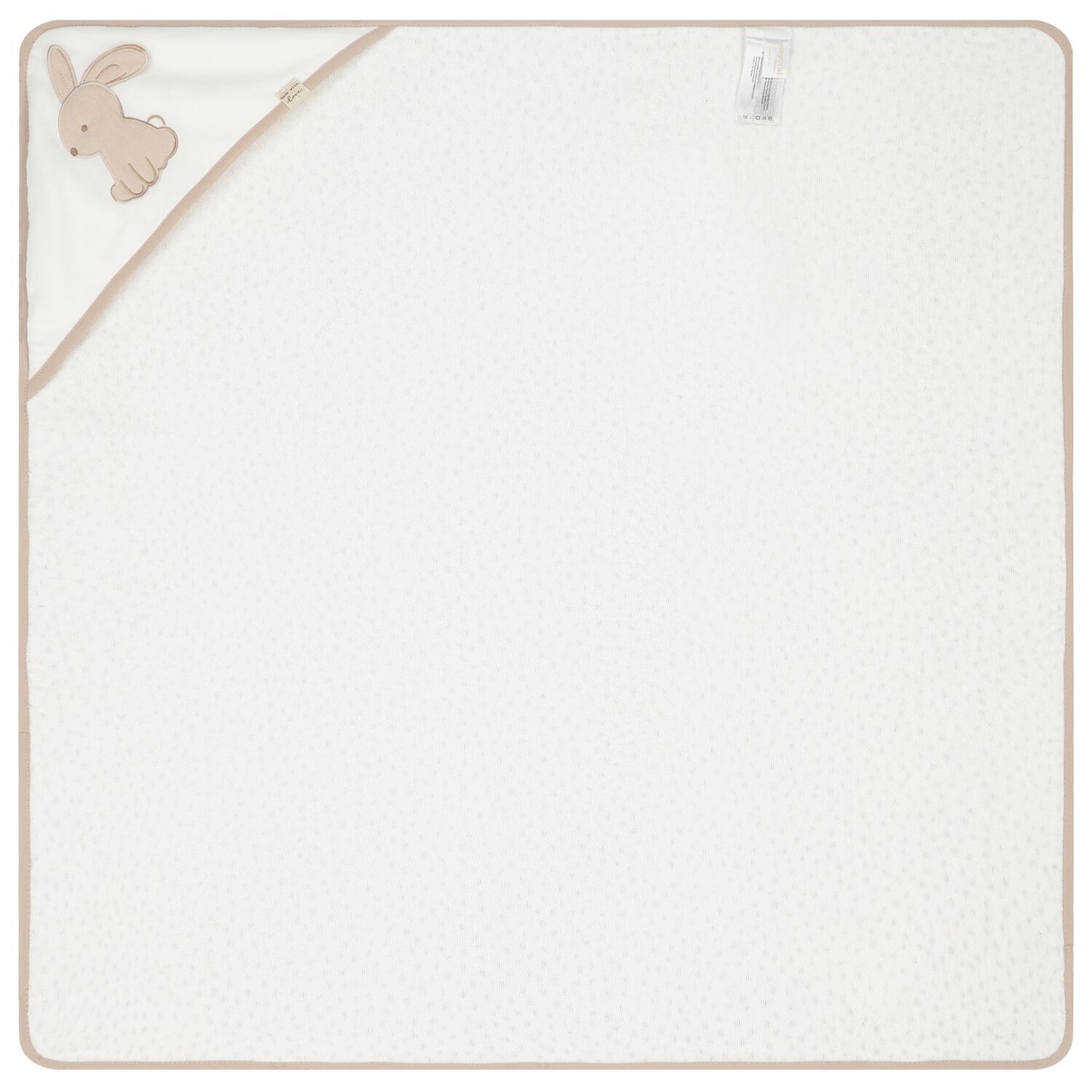 منشفة هودى أولاد بطبعة أرنب باللون الأبيض, 1, hi-res