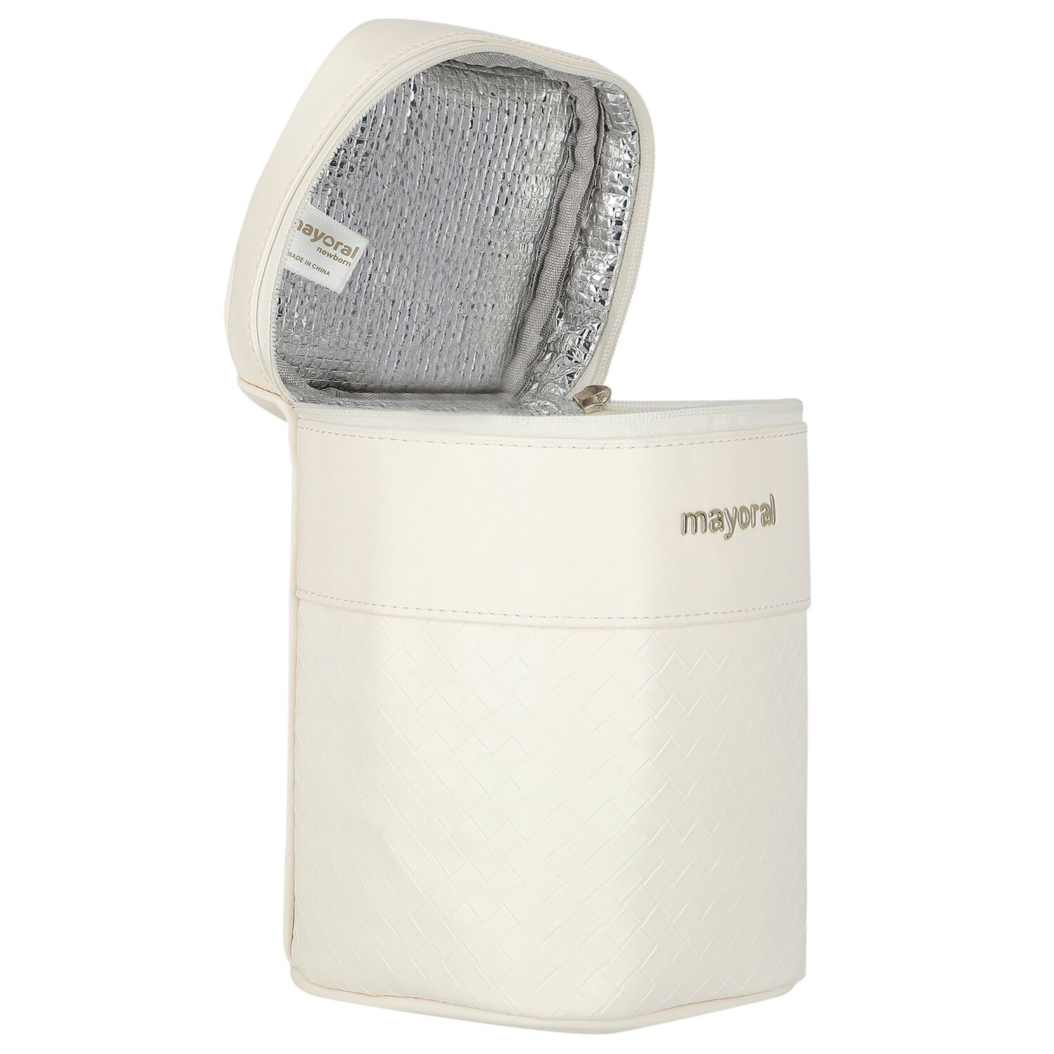 حقيبة عزل بالشعار باللون العاجي, 4, hi-res