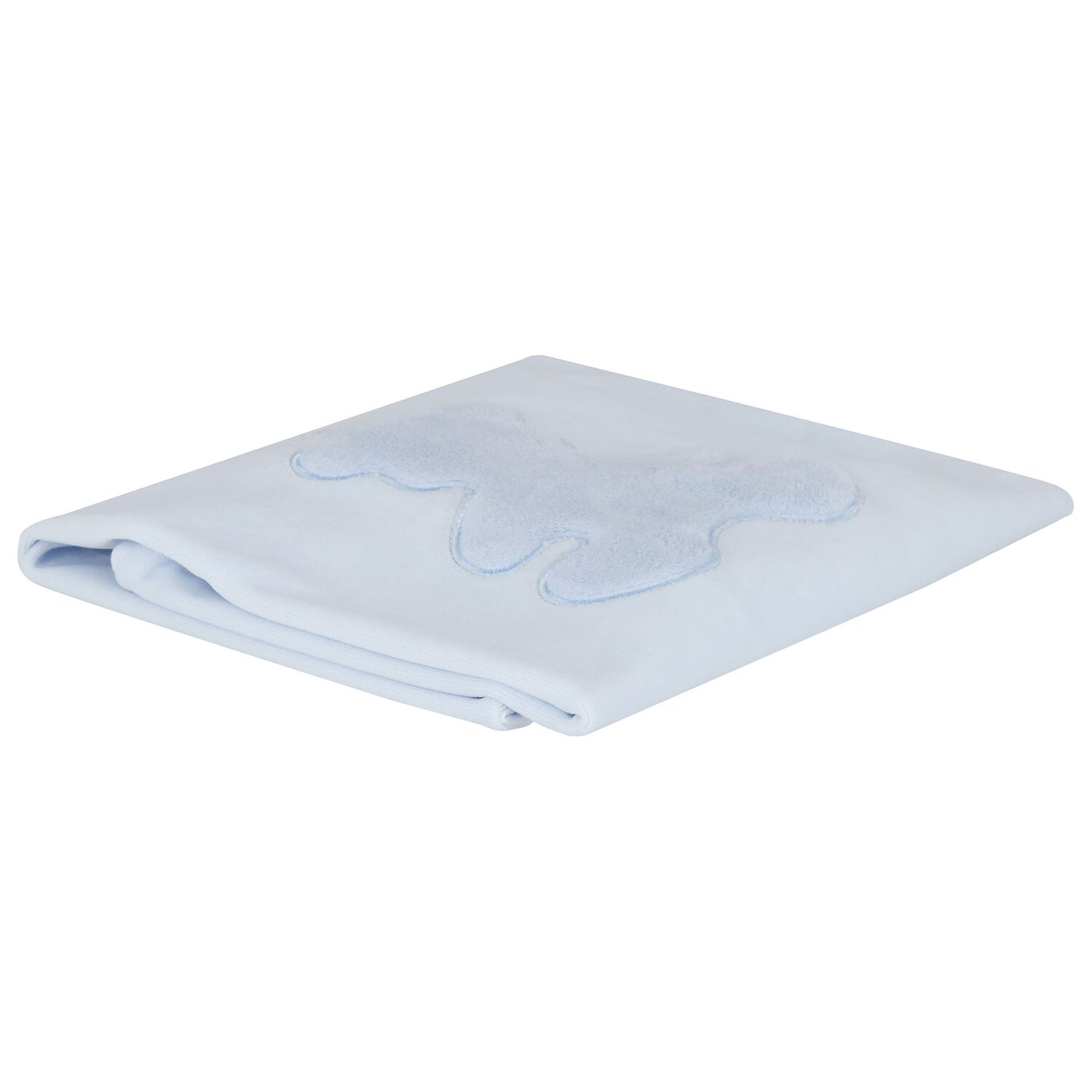 Baby Boys Blue Teddy Bear Blanket, 2, hi-res