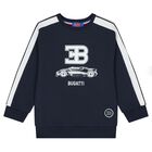 Boys Navy Blue Logo Sweatshirt, 1, hi-res