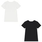 White & Black Medusa Logo T-Shirts ( 2-Pack ), 1, hi-res