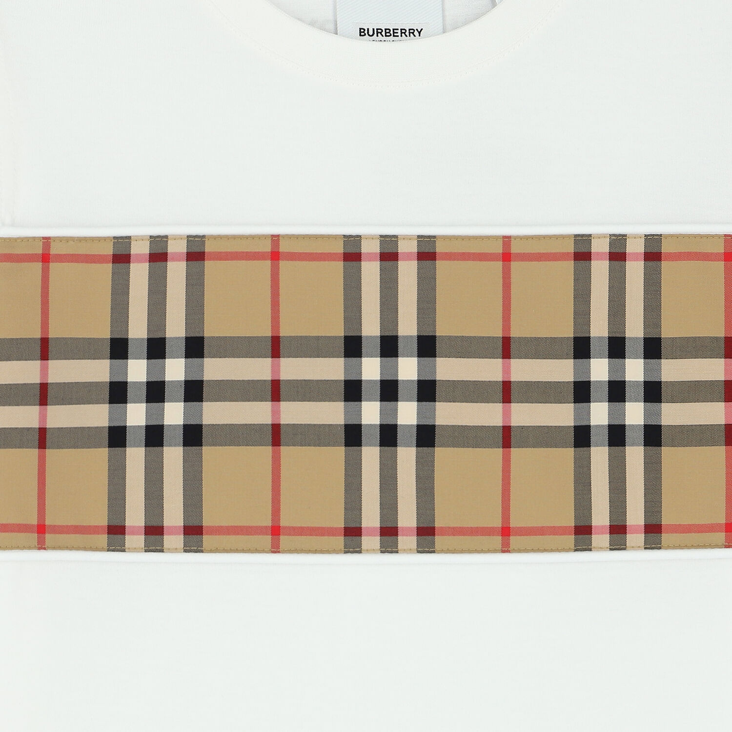 تيشيرت كاروهات باللون الأبيض, 1, hi-res