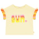 طقم شورت بنات باللون الأصفر والبرتقالي والوردي, 1, hi-res