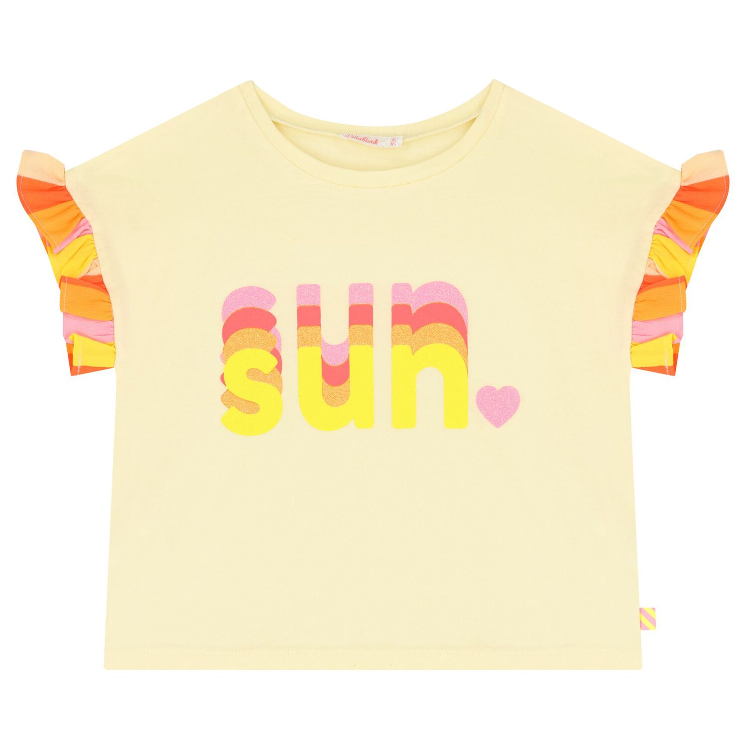 طقم شورت بنات باللون الأصفر والبرتقالي والوردي, 1, hi-res image number null