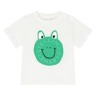 Younger Boys Ivory Logo Frog T-Shirt, 1, hi-res