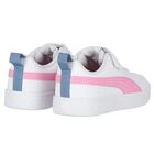 أحذية رياضية بيضاء ووردية للبنات من "ريكِي" مع إغلاق فيلكرو., 2, hi-res
