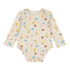 Baby Girls Beige Logo Dungaree Set, 1, hi-res