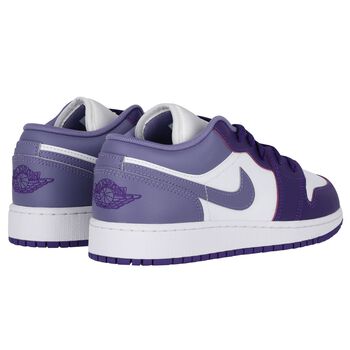 حذاء رياضي Air Jordan 1 Low  باللون البنفسجي والأبيض للبنات