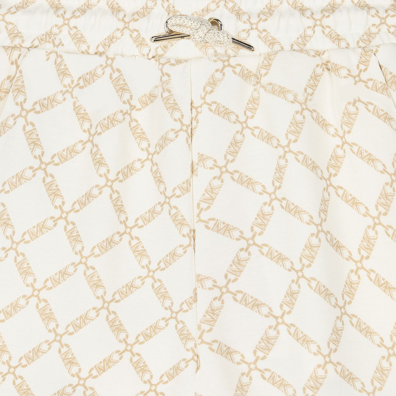 Girls Ivory & Gold Logo Shorts, 1, hi-res image number null