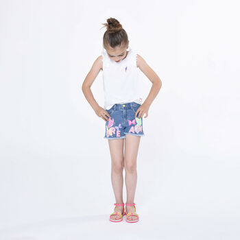 Girls Neon Pink, Yellow & Orange Sandals