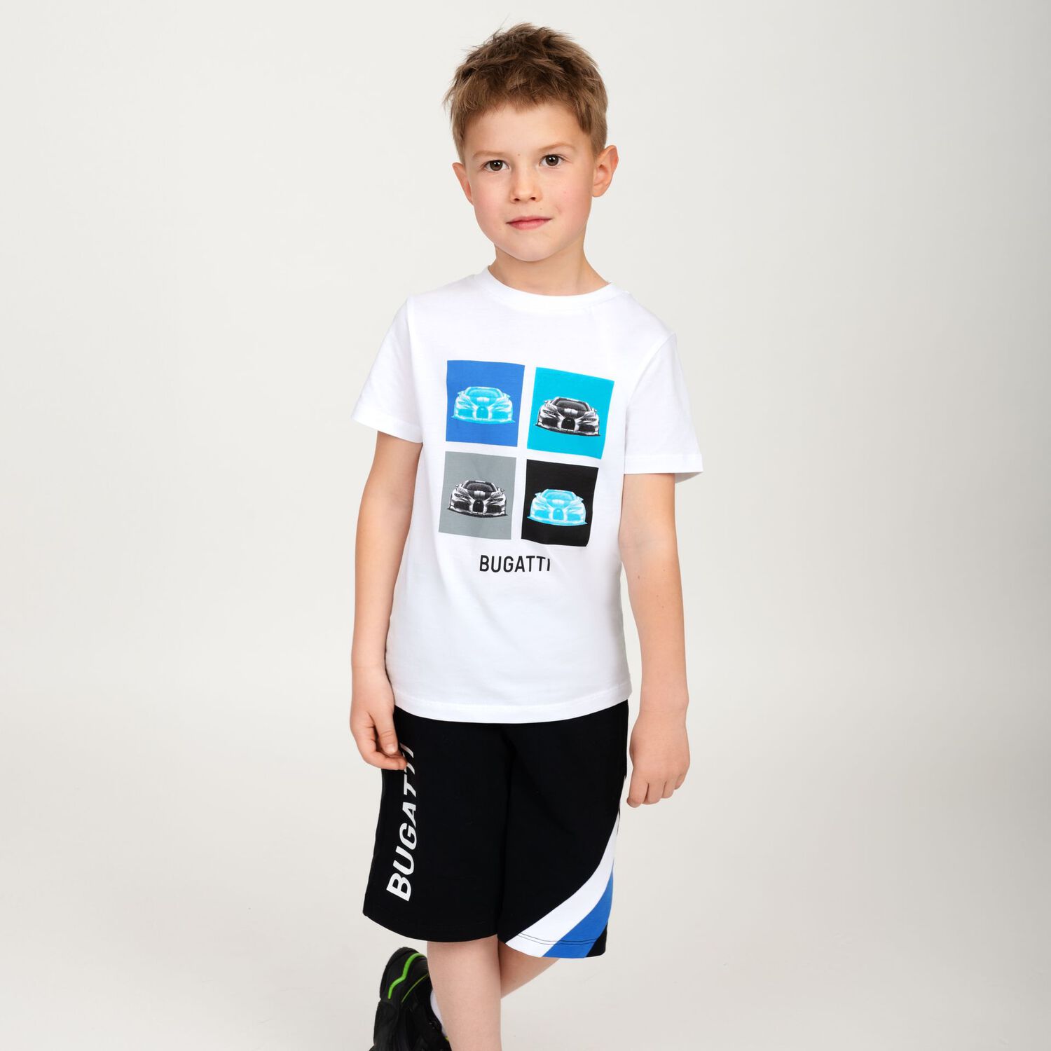 Boys White Logo T-Shirt, 1, hi-res image number null