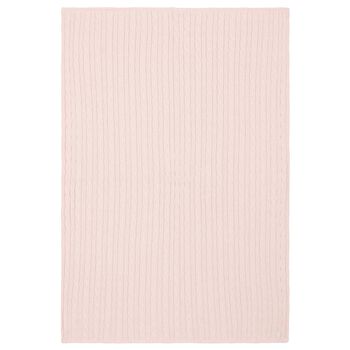 Baby Girls Pink Logo Knitted Blanket