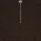 فستان سويت شيرت بالشعار باللون البنى, 1, hi-res