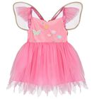 Girls Pink Fairy Costume, 1, hi-res