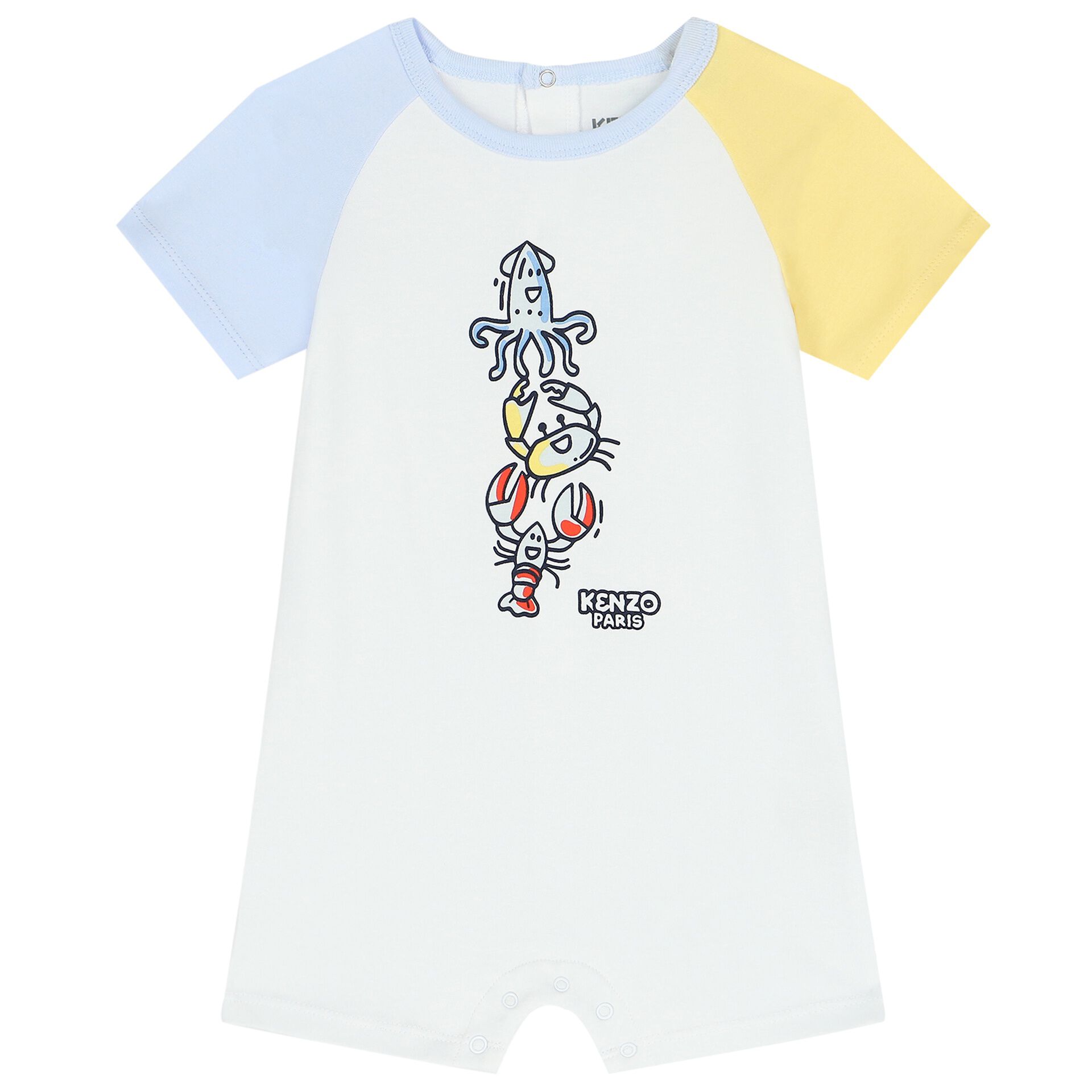 KENZO KIDS Baby Boys White Logo Romper Junior Couture QA
