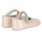 حذاء قبل المشى مطرز باللون الزهرى للبنات, 2, hi-res