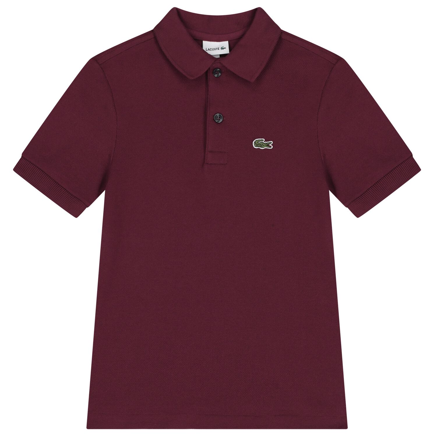 Boys Burgundy Logo Polo Shirt, 4, hi-res image number null