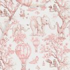 طقم هدايا ملابس أطفال بشعار افريقيا باللون الابيض والوردي للبنات, 2, hi-res