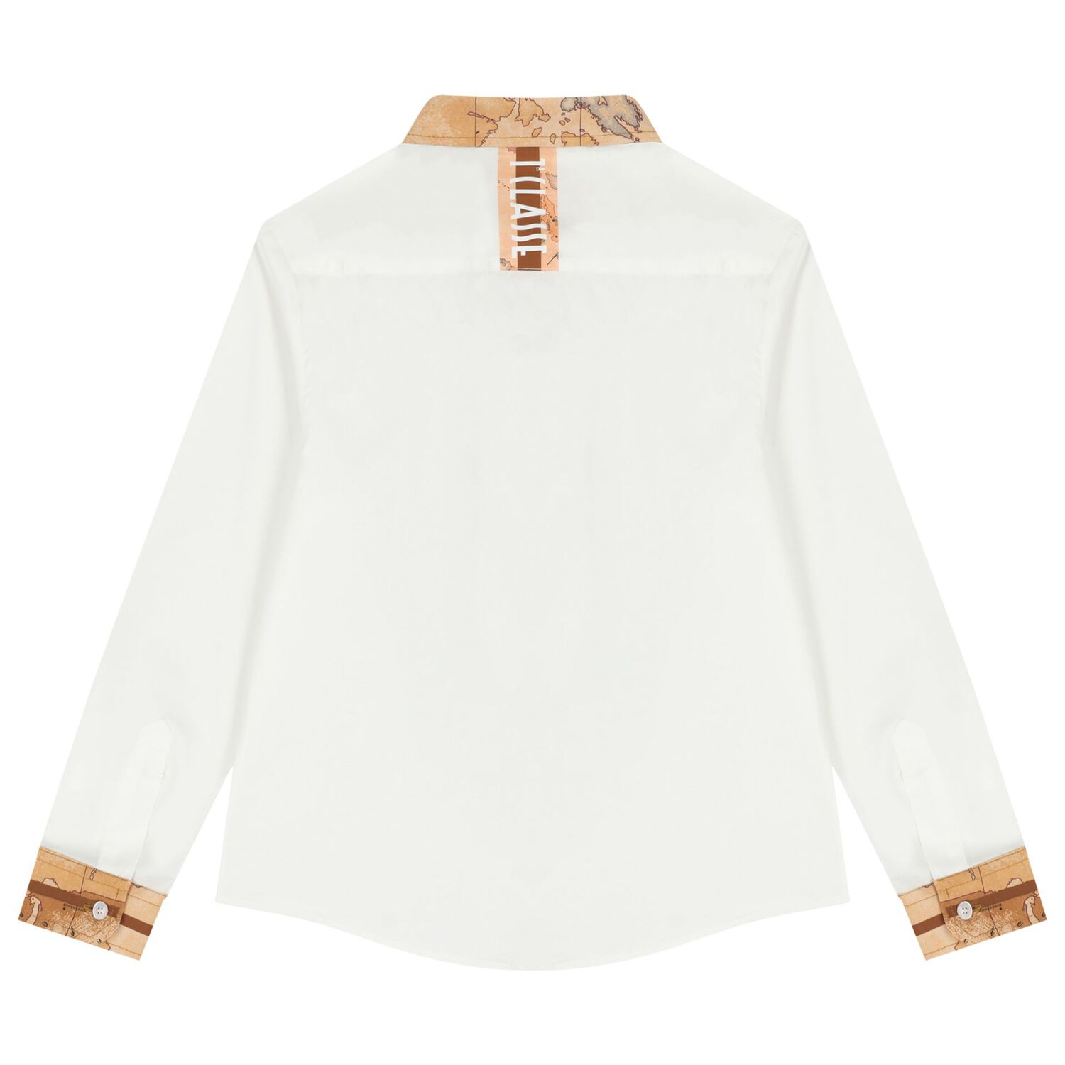 Boys White Geo Map Shirt, 1, hi-res