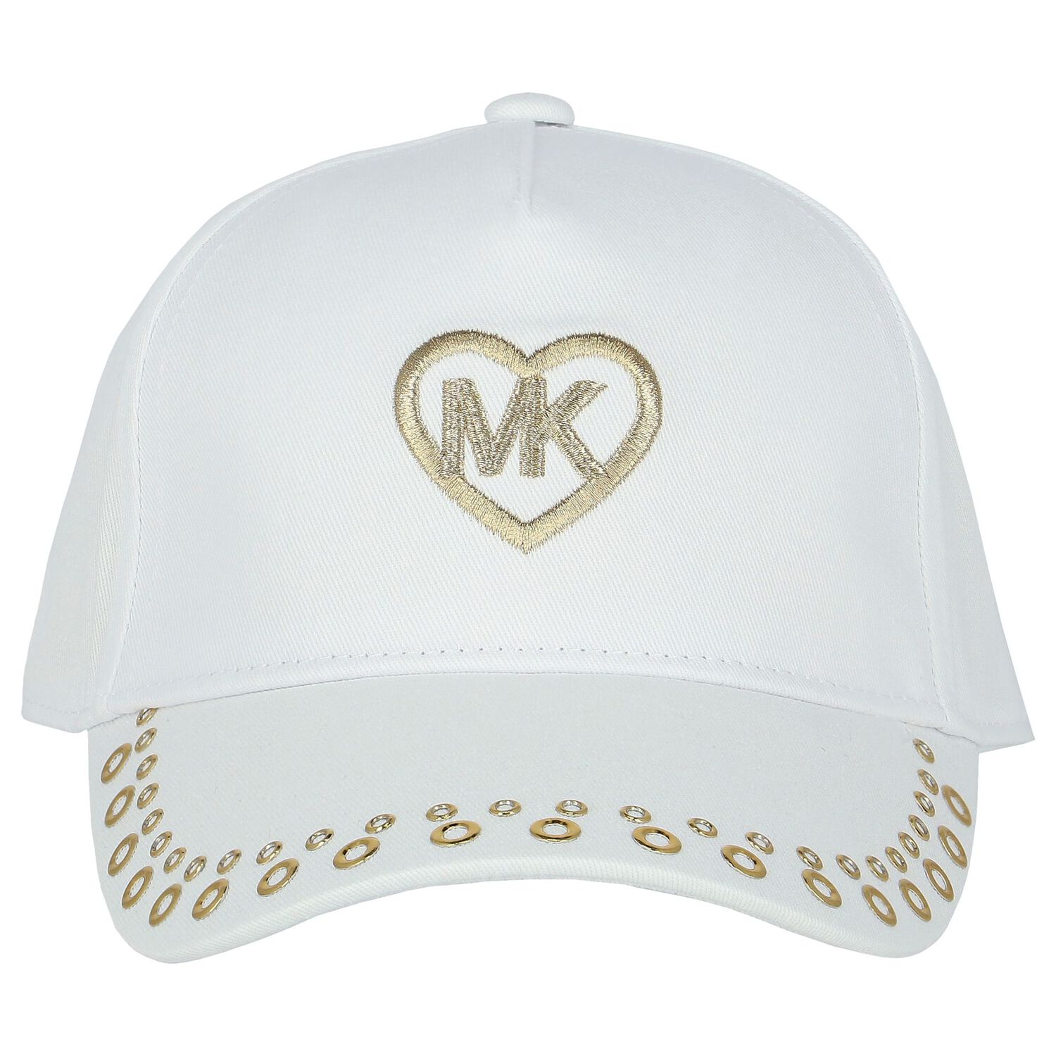 Girls White Logo Cap, 1, hi-res