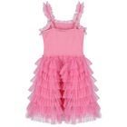 Girls Pink Tulle Dress, 1, hi-res