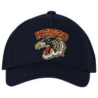 Navy Blue Tiger Logo Cap, 1, hi-res
